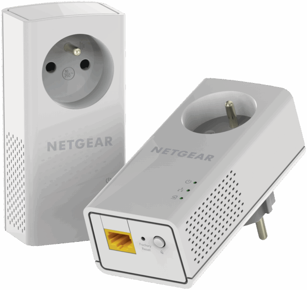 NETGEAR Pack de 2 CPL Gigabit 1000Mbps avec Prise filtree