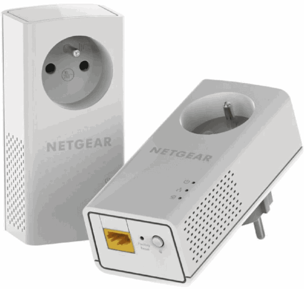 NETGEAR Pack de 2 CPL Gigabit 1000Mbps avec Prise filtree
