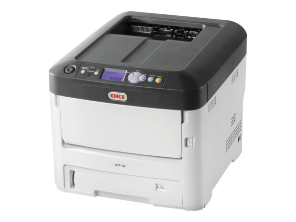 OKI C712dn Imprimante A4 Couleur – 1200 x 600 dpi – Recto Verso – LED  34 ppm (couleur) / 36 ppm (Mono)