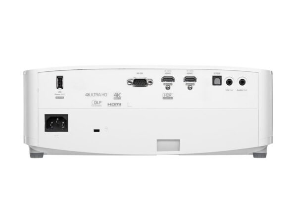 OPTOMA 4K400x UHD 4K (3840 x 2160) – 4000 lm – 1 000 000:1 –  TR: 1.5:1 ~ 1.66:1 – 2H – 1 SPDIF – 1 USB-A power – HP 1x10W – blanc