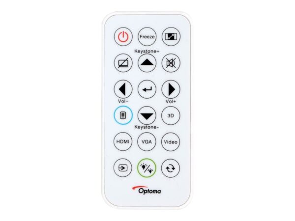 OPTOMA Projector W371 DLP WXGA 3800lm HDMI VGA Composite video Audio 3.5mm USB-A RS232