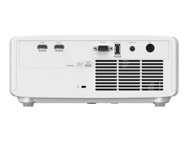 OPTOMA ZW350e WXGA 1280×800 4000lm Laser Projector 300000:1 TR 1.54:1 1.72:1 2H USB-A Power HP 1x 15W 3Kg Blanc