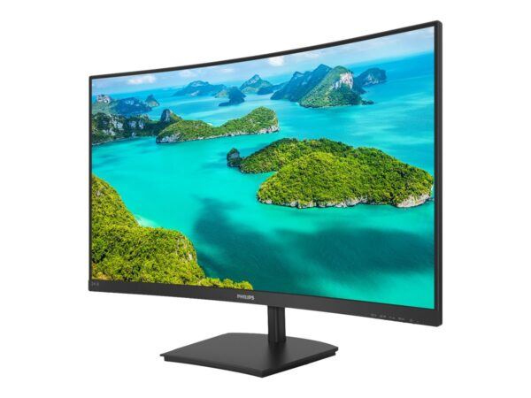 PHILIPS 241E1SCA Écran LED – incurvé – 24p – Full HD – 5 Hz – VA – 250 cd/m2 – 3000:1 – 4ms- VGA – HDMI- HP