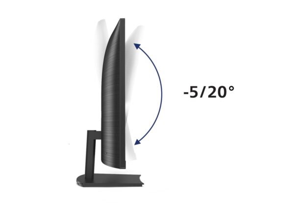 PHILIPS 241E1SCA Écran LED – incurvé – 24p – Full HD – 5 Hz – VA – 250 cd/m2 – 3000:1 – 4ms- VGA – HDMI- HP