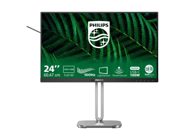 PHILIPS 24B2G5301/00 Monitor 23.8p 1920×1080 100Hz HDMI DP USB dark gray