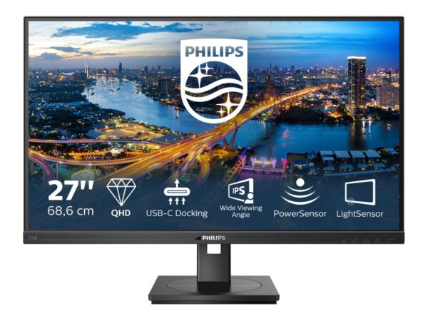 PHILIPS 276B1/00 27p IPS Flat 2560×1440 16:9 1000:1 300cd/m2 4ms GtG H/A USB HUB SPEAKERS C DP HDMI