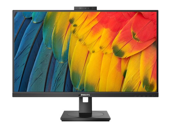 PHILIPS 27B1U5601H/00  27in – 2560 x 1440 QHD 75 Hz – IPS – 350 cd/m² – 4 ms – HDMI, DisplayPort, USB-C – haut-parleurs – WEBCAM