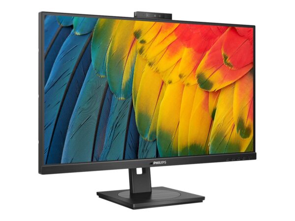 PHILIPS 27B1U5601H/00  27in – 2560 x 1440 QHD 75 Hz – IPS – 350 cd/m² – 4 ms – HDMI, DisplayPort, USB-C – haut-parleurs – WEBCAM