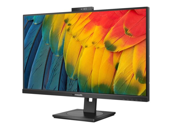 PHILIPS 27B1U5601H/00  27in – 2560 x 1440 QHD 75 Hz – IPS – 350 cd/m² – 4 ms – HDMI, DisplayPort, USB-C – haut-parleurs – WEBCAM