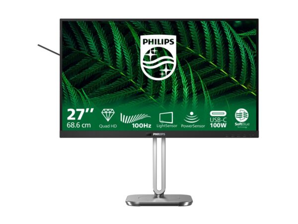 PHILIPS 27B2G5601/00 Monitor 27p 2560×1440 100Hz 2xHDMI DP USB dark gray
