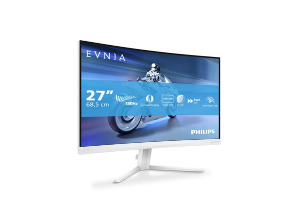 PHILIPS 27M2C5201L/00 27p Curved Gaming Monitor 1920×1080 180Hz 1ms 2xHDMI DP white