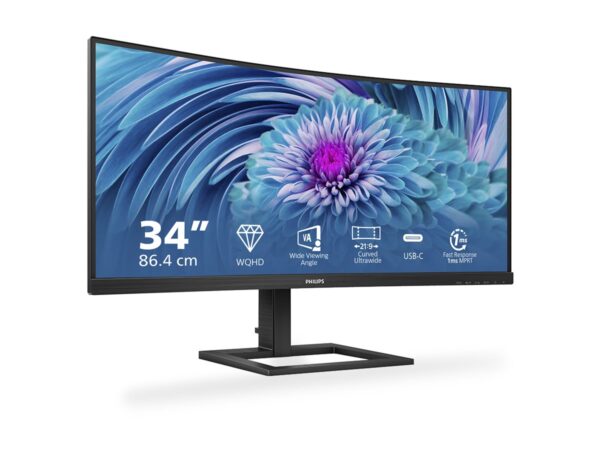 PHILIPS 346E2CUAE/00 34p Curved VA WLED 3440×1440 21:9 300cd/m2 4ms 100Hz HDMI DP1.2