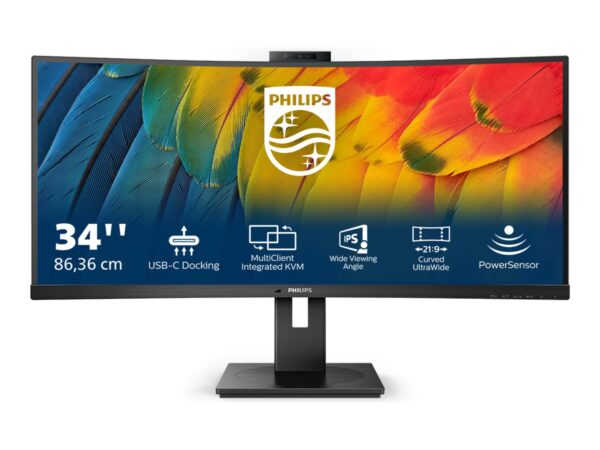 PHILIPS 34B1U5600CH/00 34p LCD Monitor VGA HDMI DP