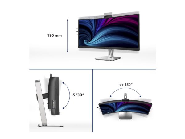 PHILIPS 34B2U6603CH 34p Curved 3440×1440 2xHDMI DP USB