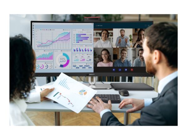 PHILIPS 34B2U6603CH 34p Curved 3440×1440 2xHDMI DP USB