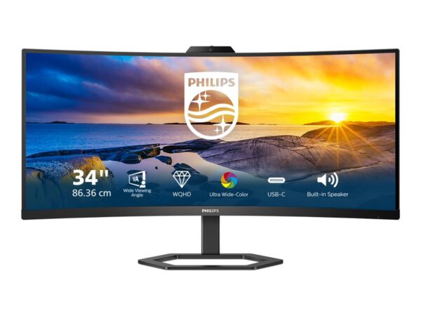 PHILIPS 34E1C5600HE/00 34p 3440×1440 VA Curved H/A 130 MM ULTRAWIDE USB-C DISPLAY