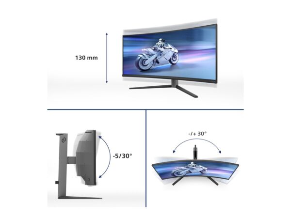 PHILIPS 34M2C6500 34p OLED 3440×1440 HDMI Black/Grey