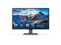 PHILIPS 439P1/00 moniteur 43 »- 3840 x 2160 4K @ 60 Hz – VA – 400 cd/m² – 4000:1 – DisplayHDR 400 – 4 ms – 3xHDMI, DP, USB-C