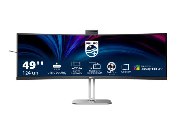 PHILIPS 49B2U6900CH/00 48.8p 5120×1440 VA Curved 1800R H/A 130mm SUPERWIDE USB-C 75Hz DP 2xHDMI USB HUB SPEAKERS