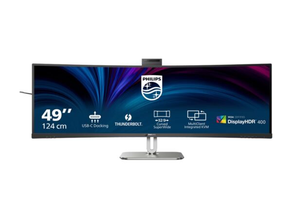 PHILIPS 49B2U6903CH/00 48.8p 5120×1440 VA Curved H/A 170mm SUPERWIDE USB-C 75Hz DP 2xHDMI USB HUB SPEAKERS webcam