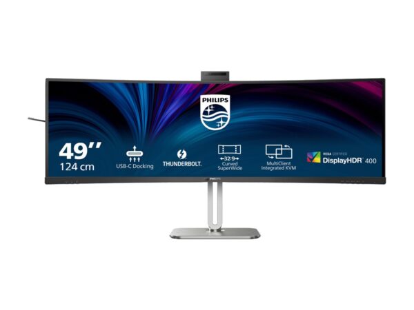 PHILIPS 49B2U6903CH/00 48.8p 5120×1440 VA Curved H/A 170mm SUPERWIDE USB-C 75Hz DP 2xHDMI USB HUB SPEAKERS webcam