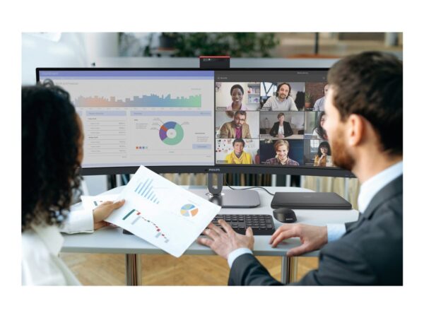 PHILIPS 49B2U6903CH/00 48.8p 5120×1440 VA Curved H/A 170mm SUPERWIDE USB-C 75Hz DP 2xHDMI USB HUB SPEAKERS webcam
