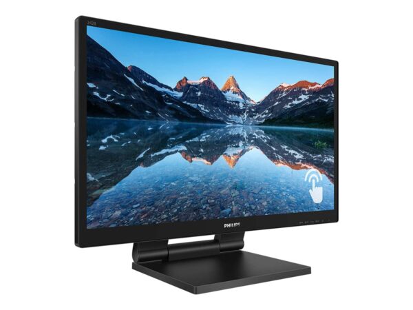 PHILIPS Moniteur Tactile 23.6pcs – 10 PTS – VGA – HDMI – DP HUB USB 3.1 x 2 – garantie 3 ans – Câbles fournis