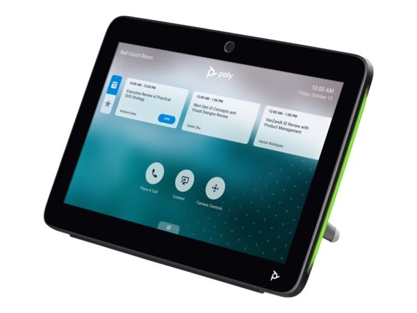 POLY TC10 – BLACK Stand-alone 10p room scheduler touch control for use with Poly G7500 Studio X family ZRoW