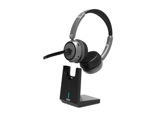 PORT DESIGNS Binaural Headset Bluetooth With Base – Pro