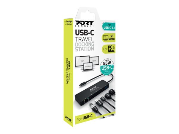 PORT DESIGNS Docking Type C Travel 1 X 4K Pd 85W