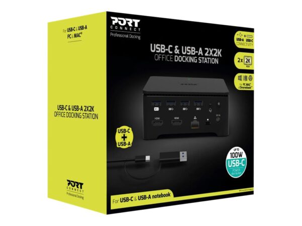PORT DESIGNS Docking Universal Office 2 X 2K EU SMI Drivers Docking Station