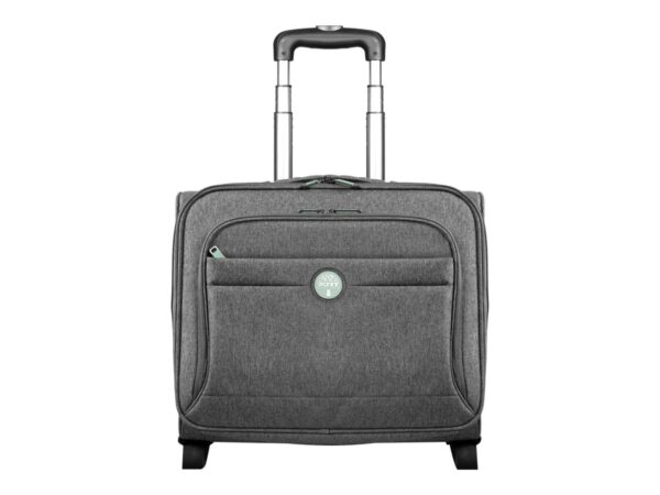 PORT DESIGNS Eco Trolley Made from Recycled Materials Mono Compartment Clamshell Trolley Padded 15.6p Laptop Compartment