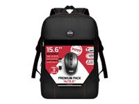 PORT DESIGNS Laptop Backpack and Wireless Mouse Compact and lightweight notebook backpack 14-15.6p Padded notebook compartment