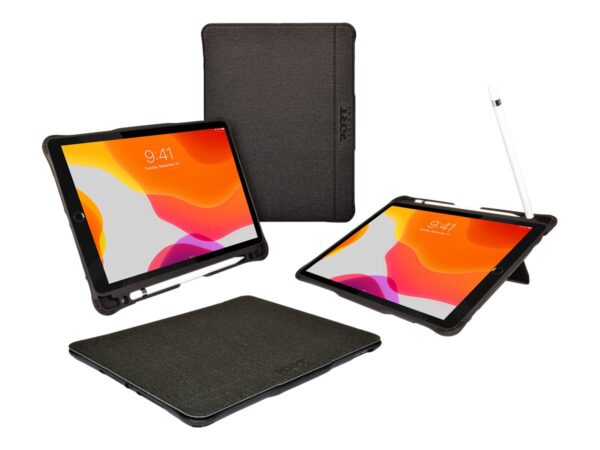 PORT DESIGNS Manchester II Rugged Folio For Ipad 10.2p Black