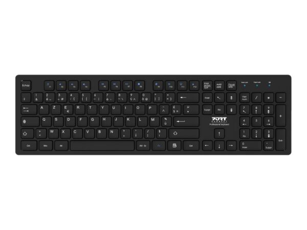 PORT DESIGNS Mouse and Keyboard 2in1 Robust and long-lasting keyboard Ergonomic and ambidextrous mouse Wireless 2.4Ghz USB-A/USB-C