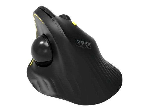 PORT DESIGNS Mouse Ergonomic Rechargable Bluetooth Track Black