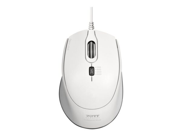 PORT DESIGNS Mouse Office Pro Silent Wired – White