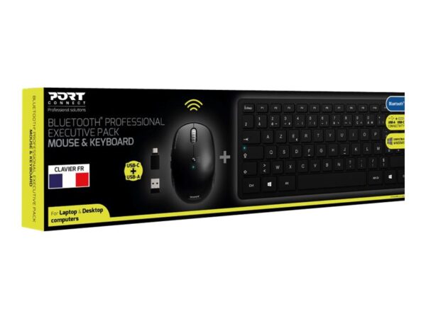 PORT DESIGNS Pack Keyboard + Mouse Office Pro Bluetooth (FR)