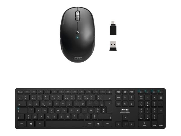 PORT DESIGNS Pack Keyboard + Mouse Office Pro Bluetooth (FR)