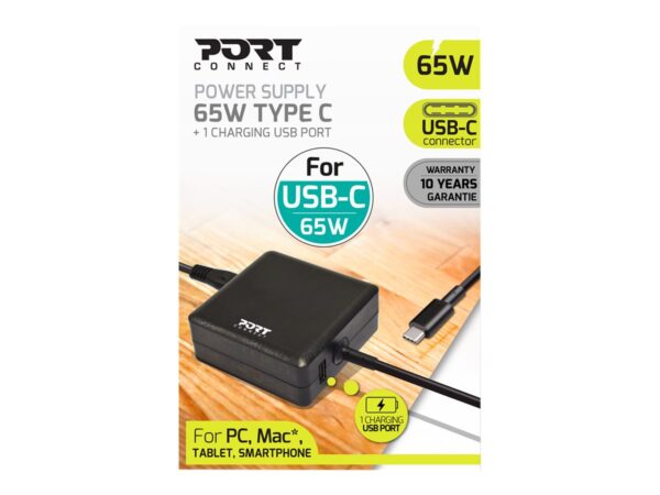 PORT DESIGNS POWER SUPPLY 65W TYPE C