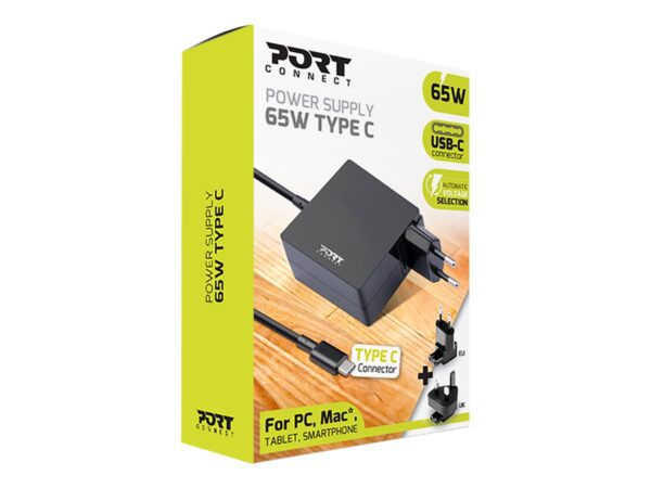 PORT DESIGNS POWER SUPPLY 65W TYPE C