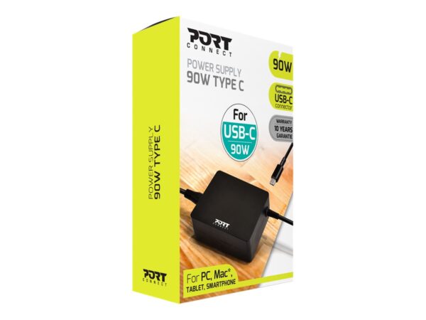 PORT DESIGNS power supply 90W – TYPE C – UK