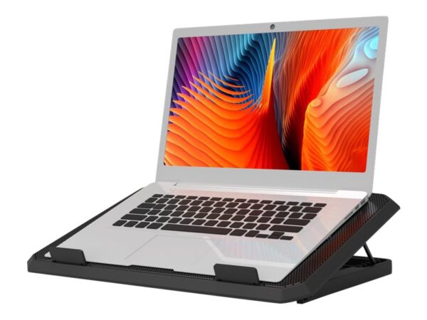 PORT DESIGNS Professional Ergonomic Cooling Notebook Stand for notebooks up to 17p Dual silent cooling fans USB-A