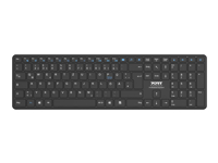 PORT DESIGNS Rechargeable Bluetooth Keyboard Ultra Slim and Elegant Design Rechargeable Battery 10meters Bluetooth range Compatible