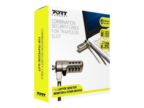 PORT DESIGNS SECURITY CABLE COMBINATION – NOBLE WEDGE SLOT