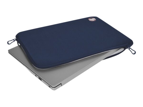 PORT DESIGNS Trendy Cotton Neoprene Laptop 13p-14p Sleeve L-shaped opening for easy access Stretchy cotton neoprene material Blue