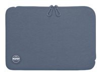 PORT DESIGNS Trendy Cotton Neoprene Laptop 13p-14p Sleeve L-shaped opening for easy access Stretchy cotton neoprene material Blue