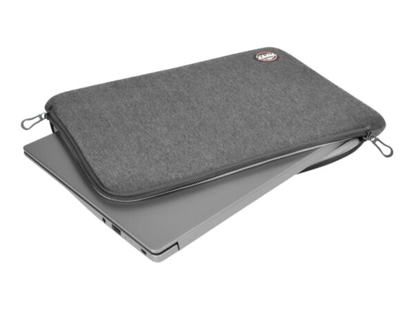 PORT DESIGNS Trendy Cotton Neoprene Laptop Sleeve 15.6p L-shaped opening for easy access Stretchy cotton neoprene material Grey