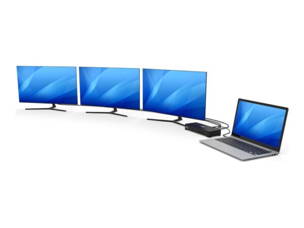 PORT DESIGNS Triple Screen Docking Station With 100W Power Dual USB-C & USB-A Connectivity Charges Laptops Up To 100W