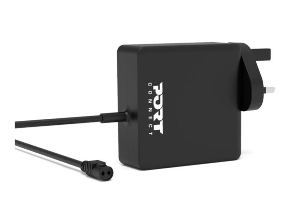 PORT DESIGNS Universal Power Adapter For Notebooks Up To 65W UK Plug 9 Universal Detachable Tips